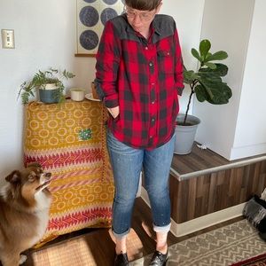 Eddie Bauer Buffalo check shirt/jacket